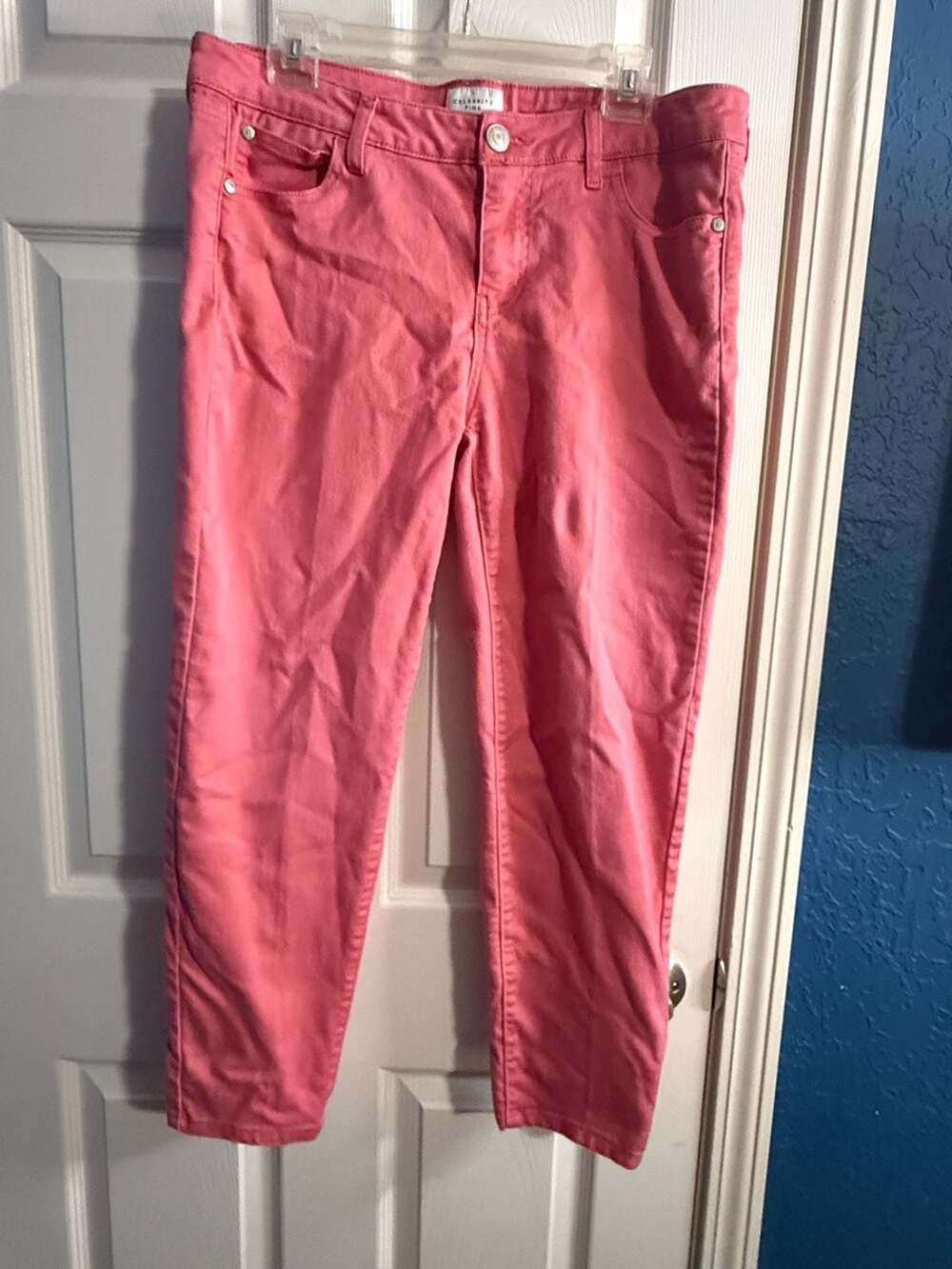 Celebrity Pink Skinny Calypso Coral Denim Jeans Size 13/31